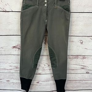 Equine Couture Natasha Knee Patch Breeches | Grey | 30R